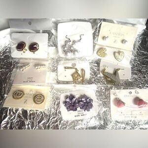 New bundle Pearl Earrings Set 10 pairs